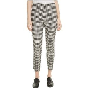 Veronica Beard Tee High Waisted Seam Trousers Black and White Size 6